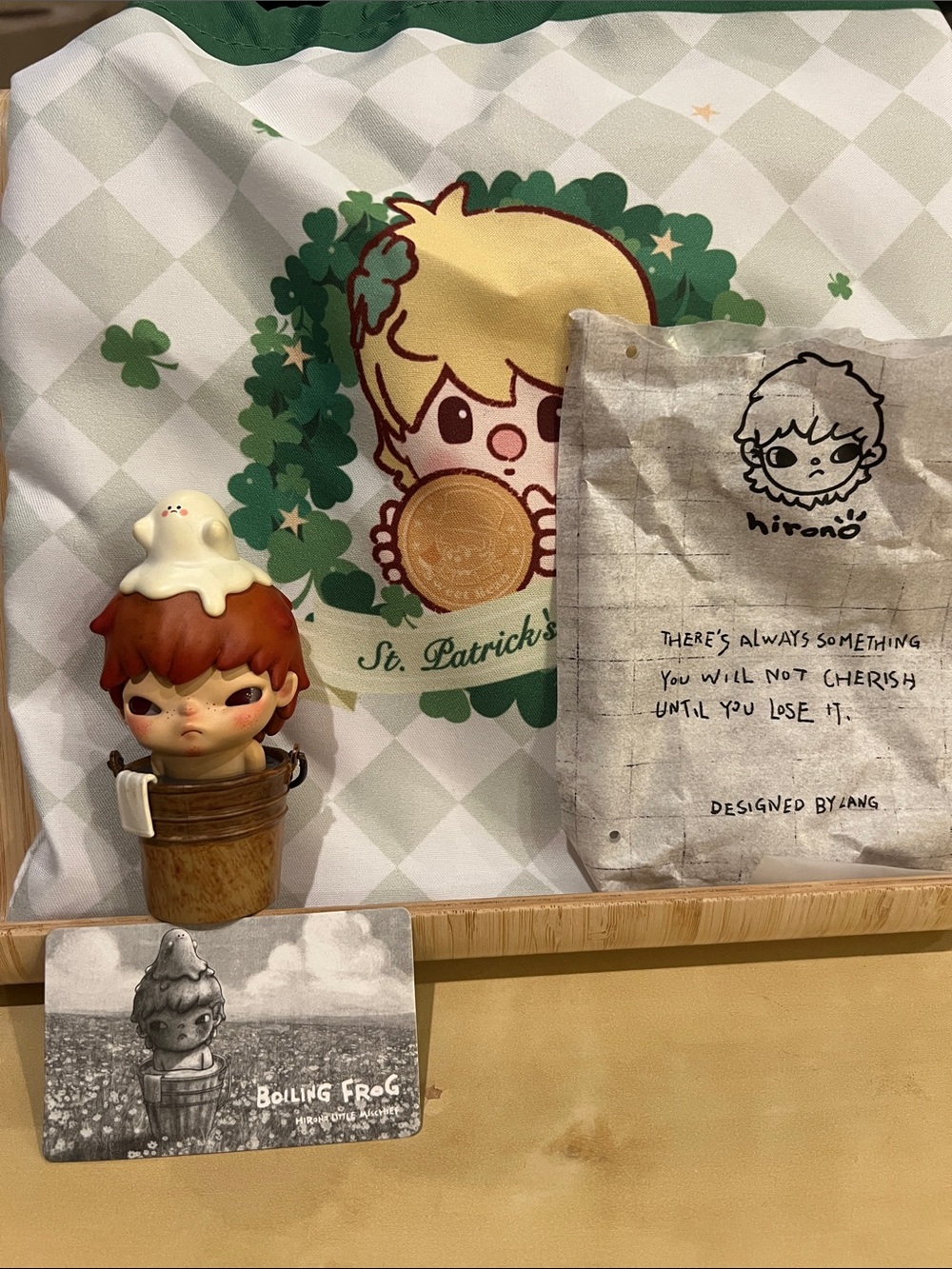 Hirono Boiling Frog New in St Patrick’s bag